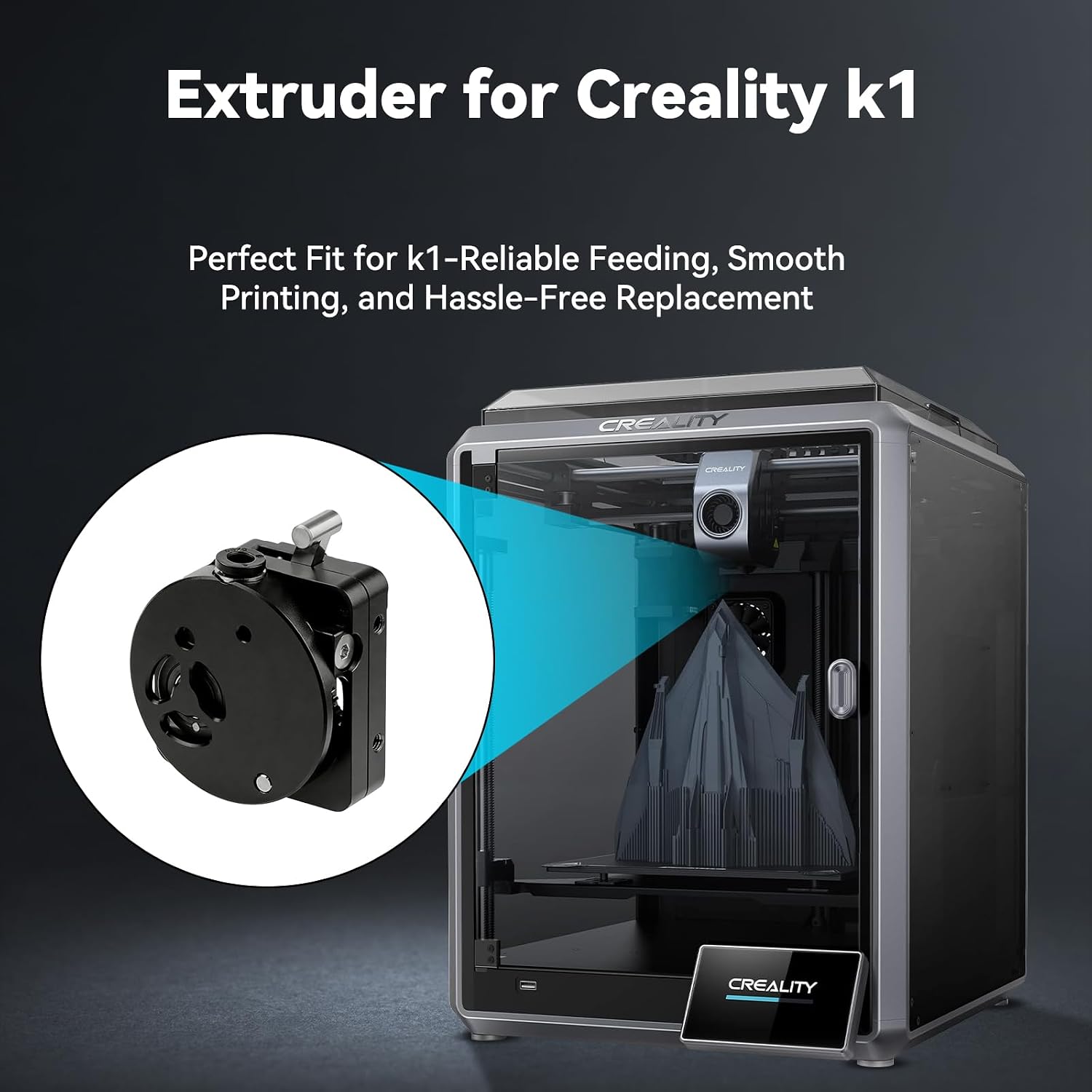 Direct Drive Dual Gear Extruder High Speed - Upgraded K1 Metal Extrusion Kit Direct