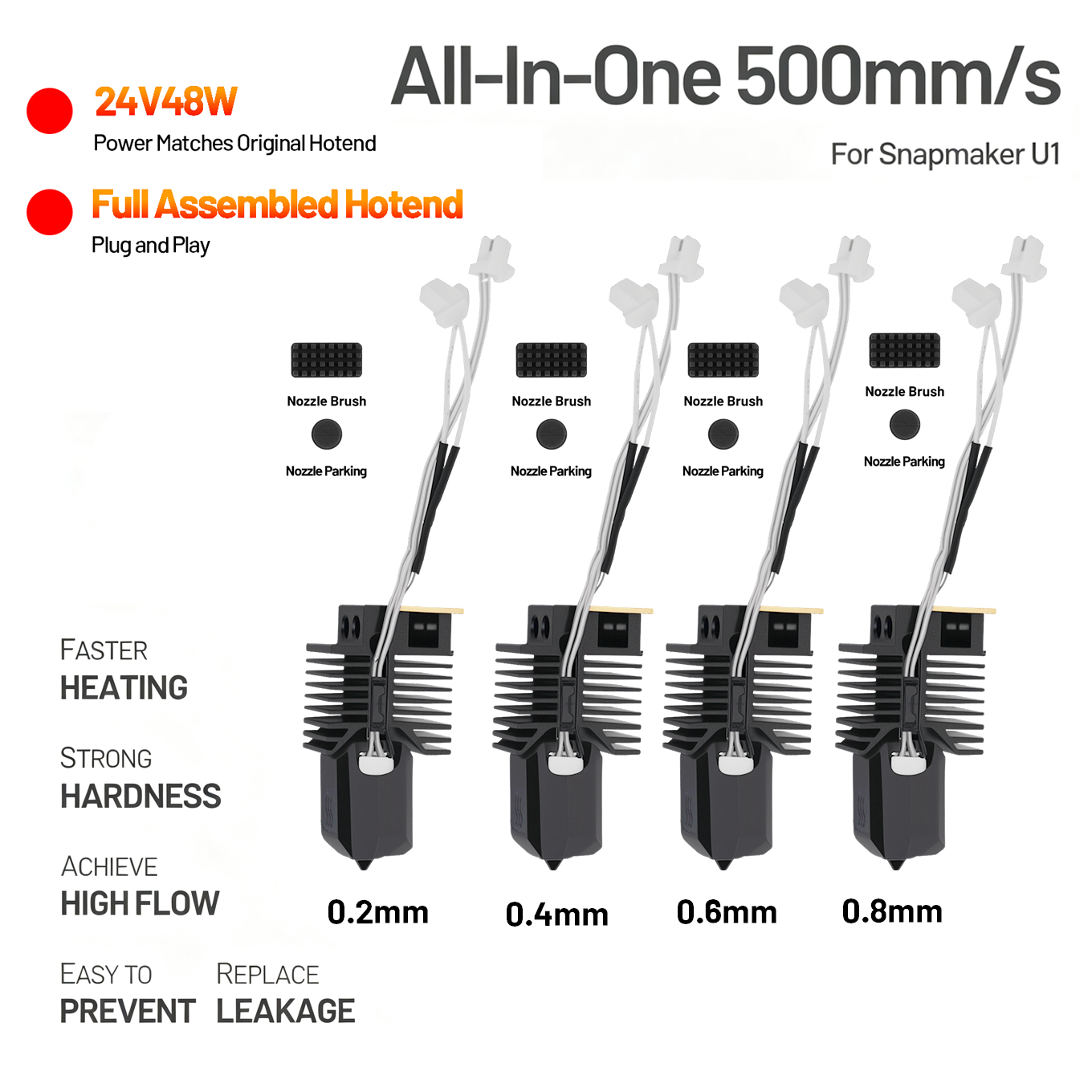 Hotend For Snapmaker U1 24V 48 - High Flow Ceramic Hotend recension och pris