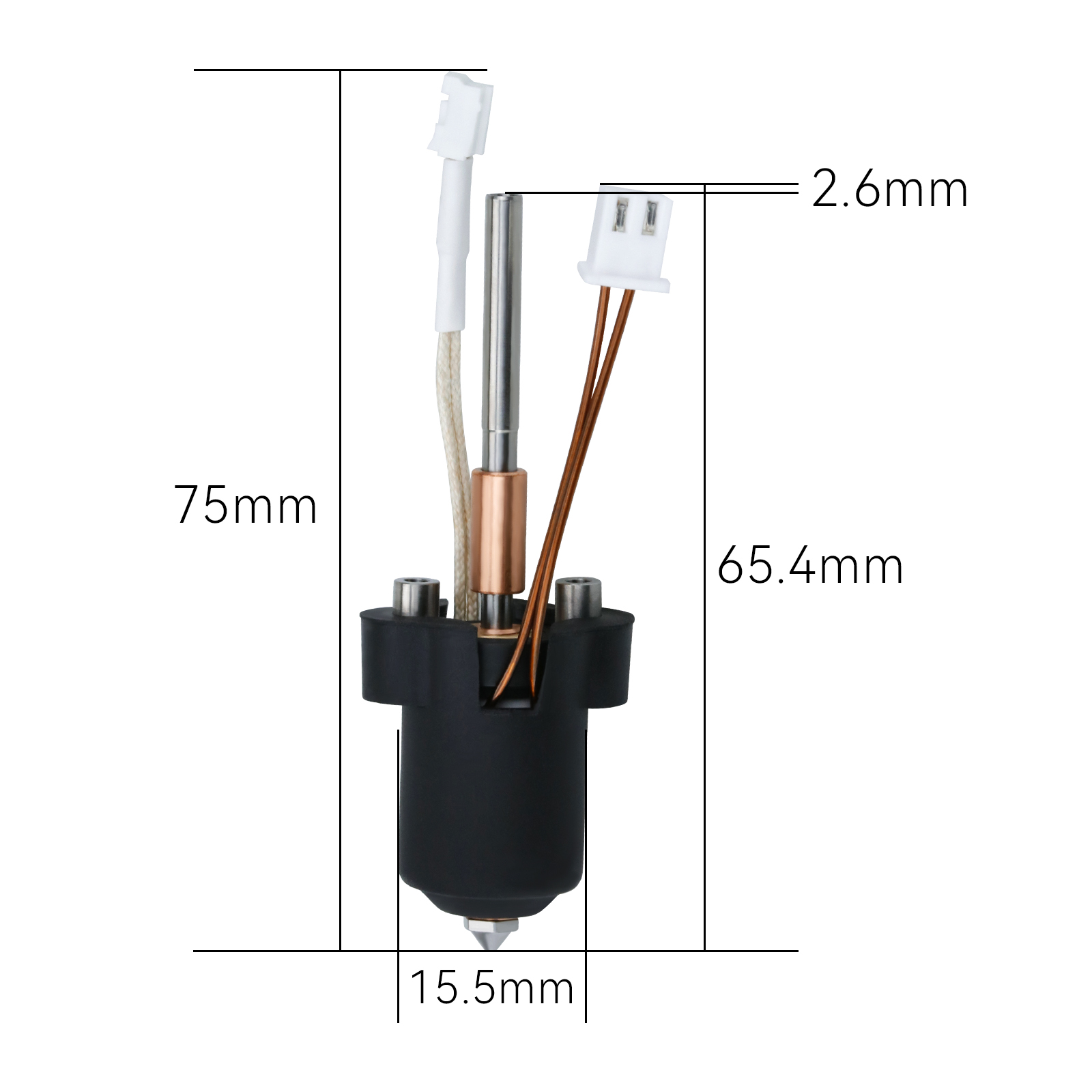For Creality K1C/K1 Max Hotend - High Flow Ceramic Hotend recension och pris