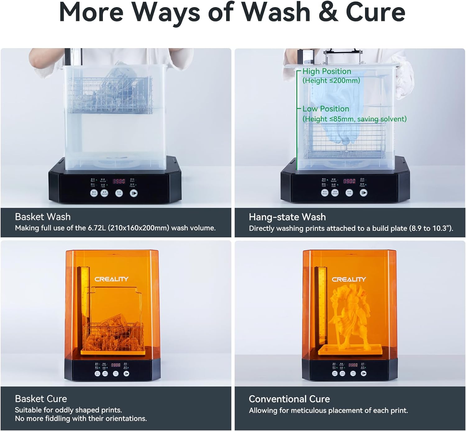 CREALITY UW-03 3D Printer Resi - Large Resin Wash And Cure Station recension och pris